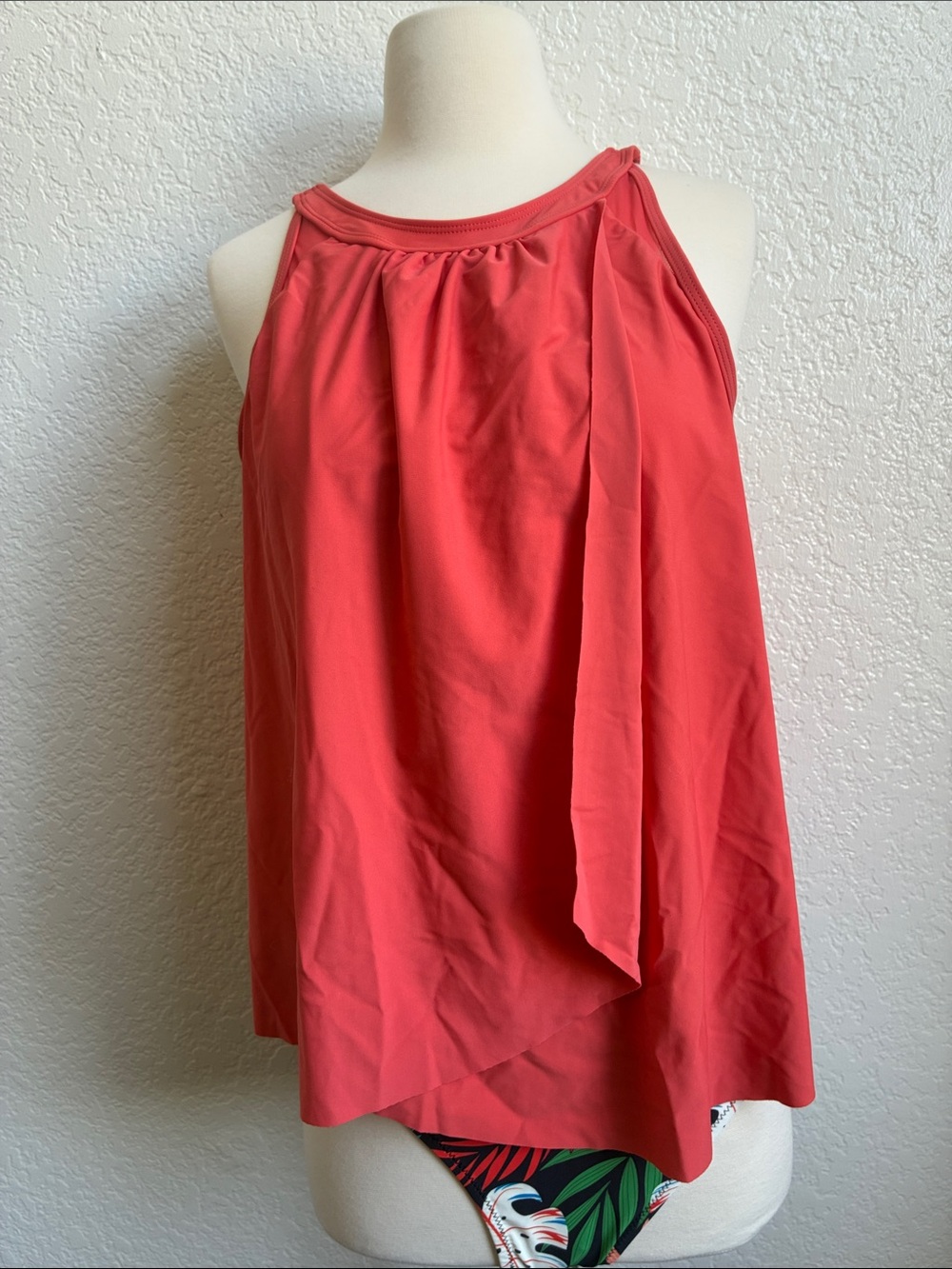 Coral High-Neck Swim Tankini Top & bottoms- Women